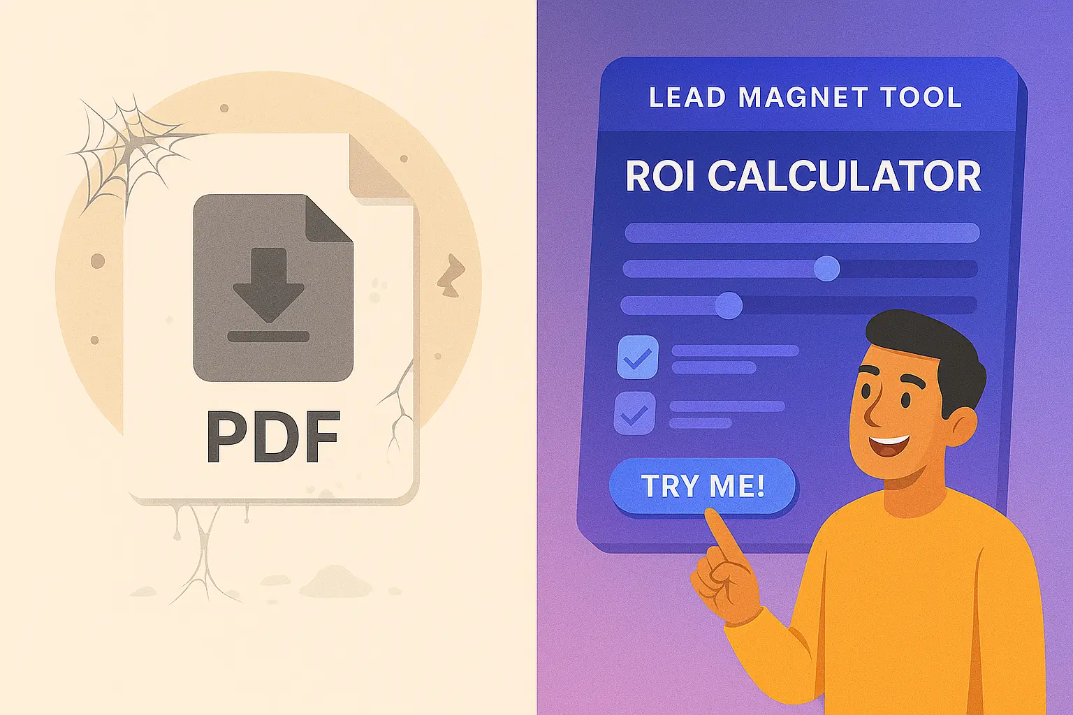 failing to create interactive lead magnet