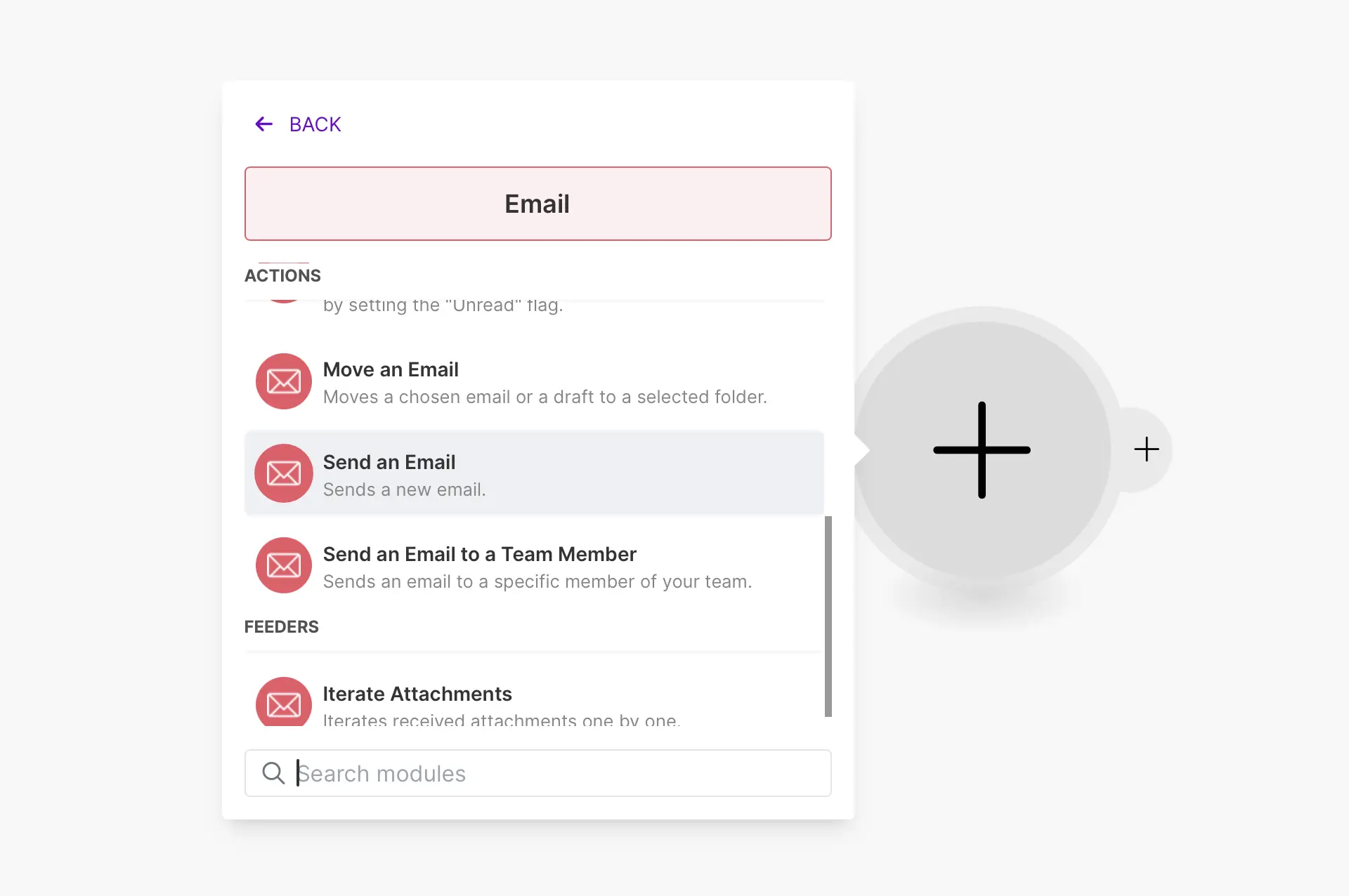 Choose send email